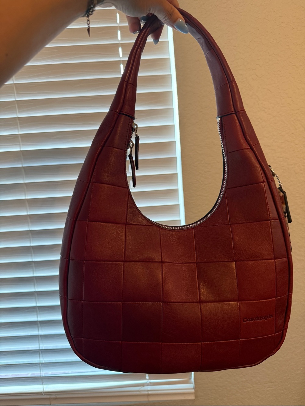 Coachtopia Alter Ego Crescent Shoulder Bag in Ruby